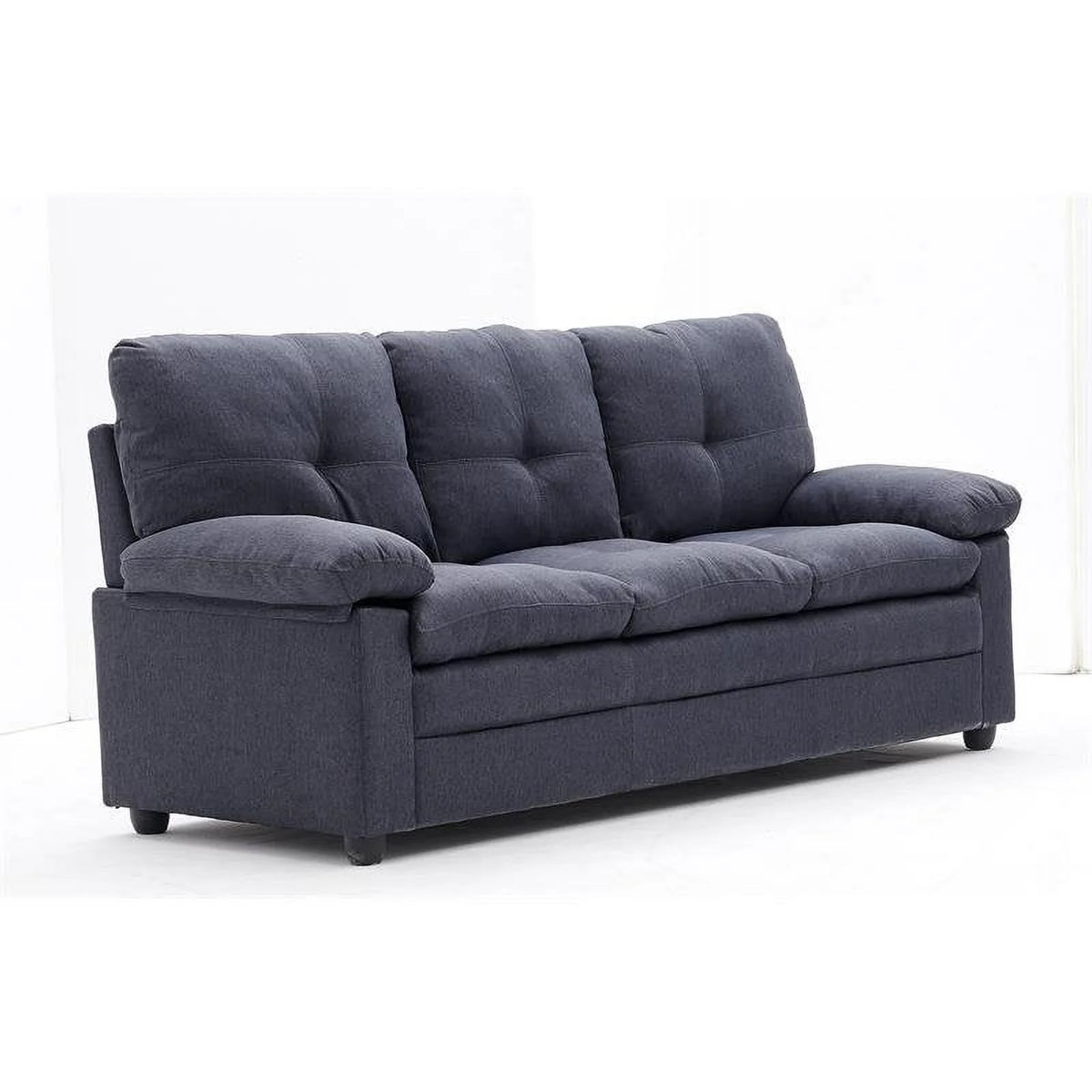 Gray 3 Piece Living Room Set with Sofa and 2 Armchairs Y532482
