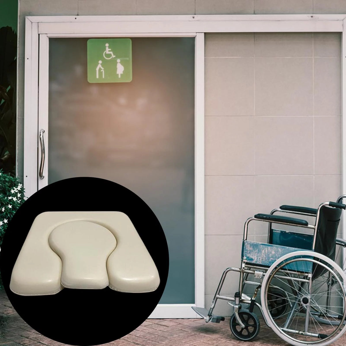 Commode Seat Cushion Detachable Portable X605