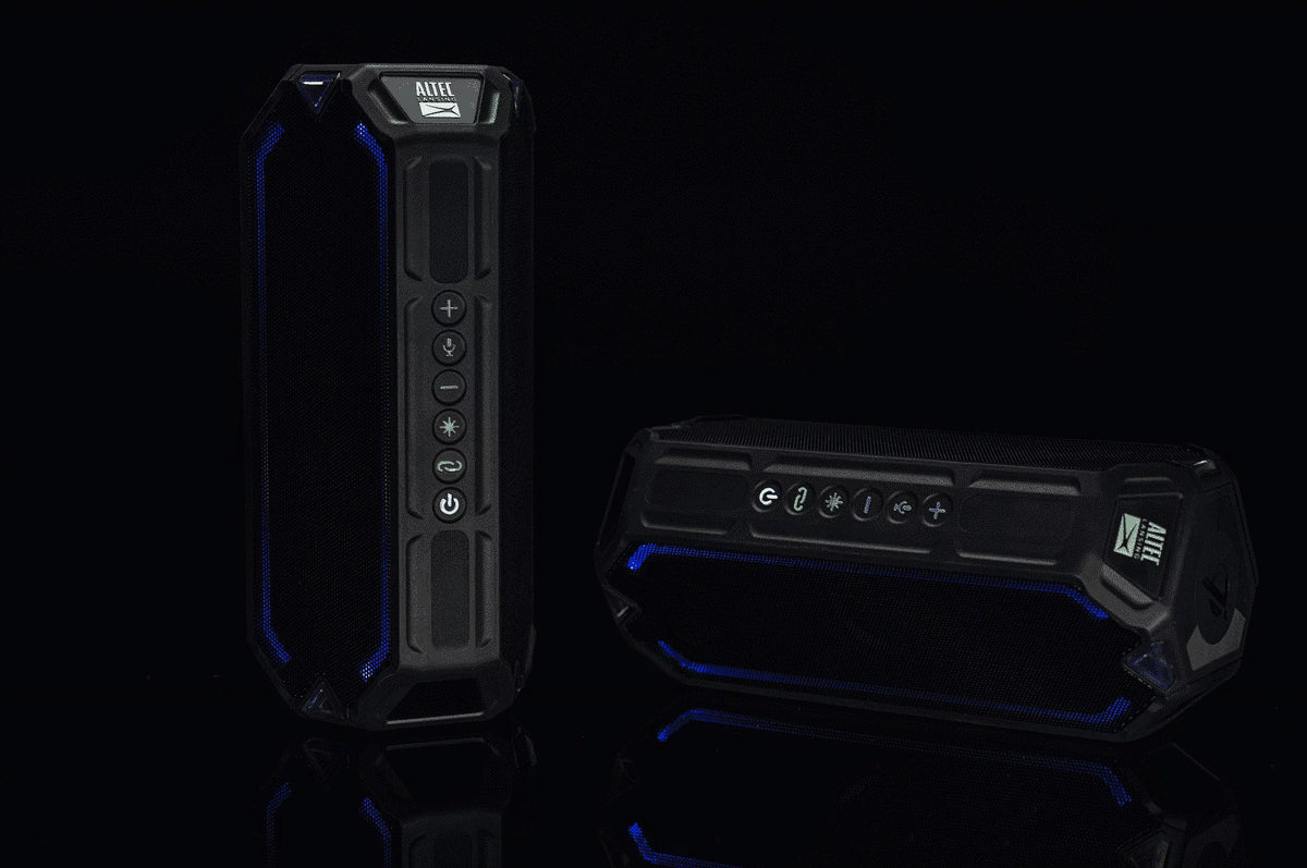 Everythingproof Portable Bluetooth Speaker with LED Lights, Black A75854