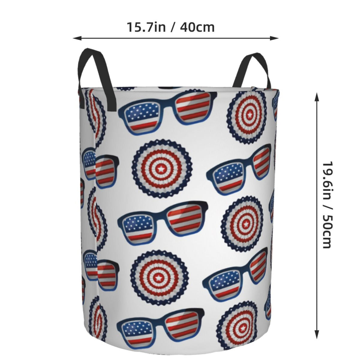 Waterproof Collapsible Laundry Basket with Handles B2060