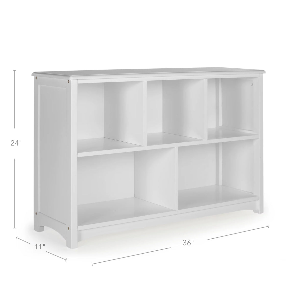 Gray Wooden 5-Compartment Bookshelf I9691