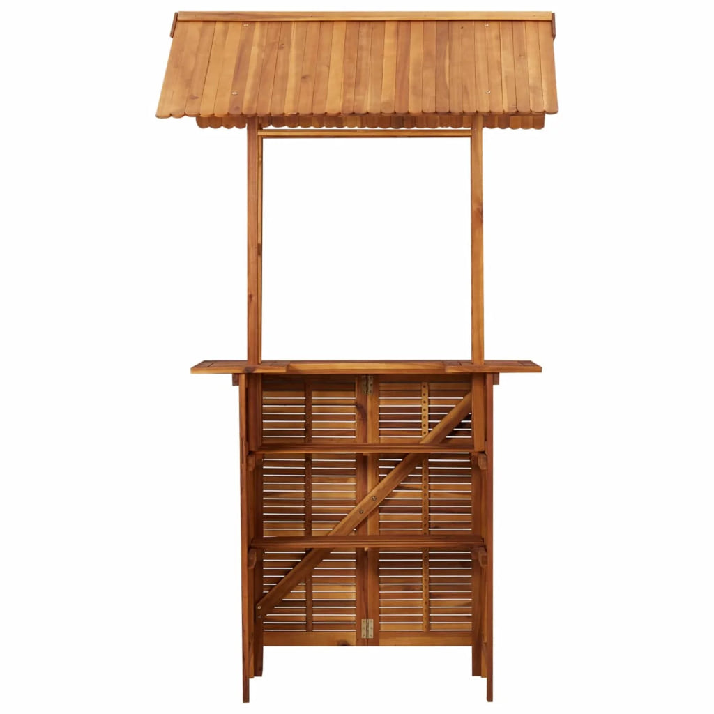 Acacia Wood Patio Bar Table E774852