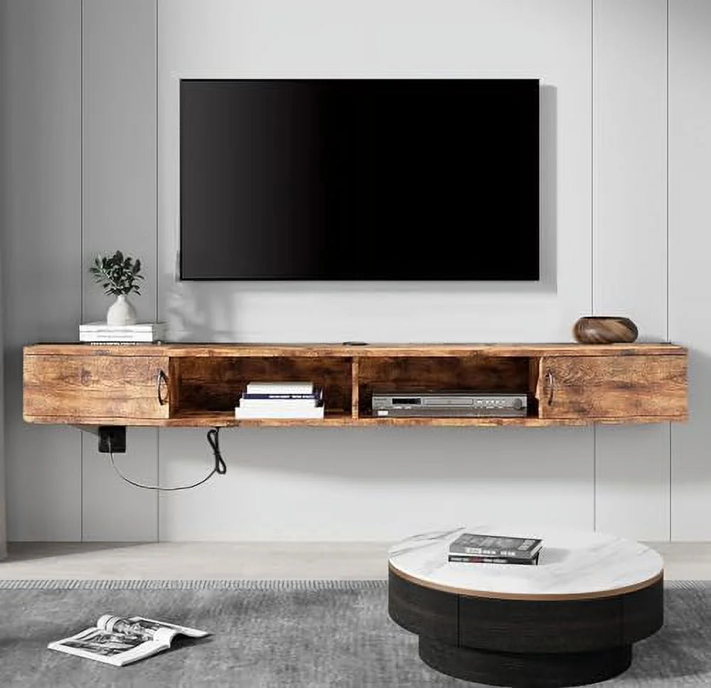 Wall Mounted Floating Wood TV Stand M120