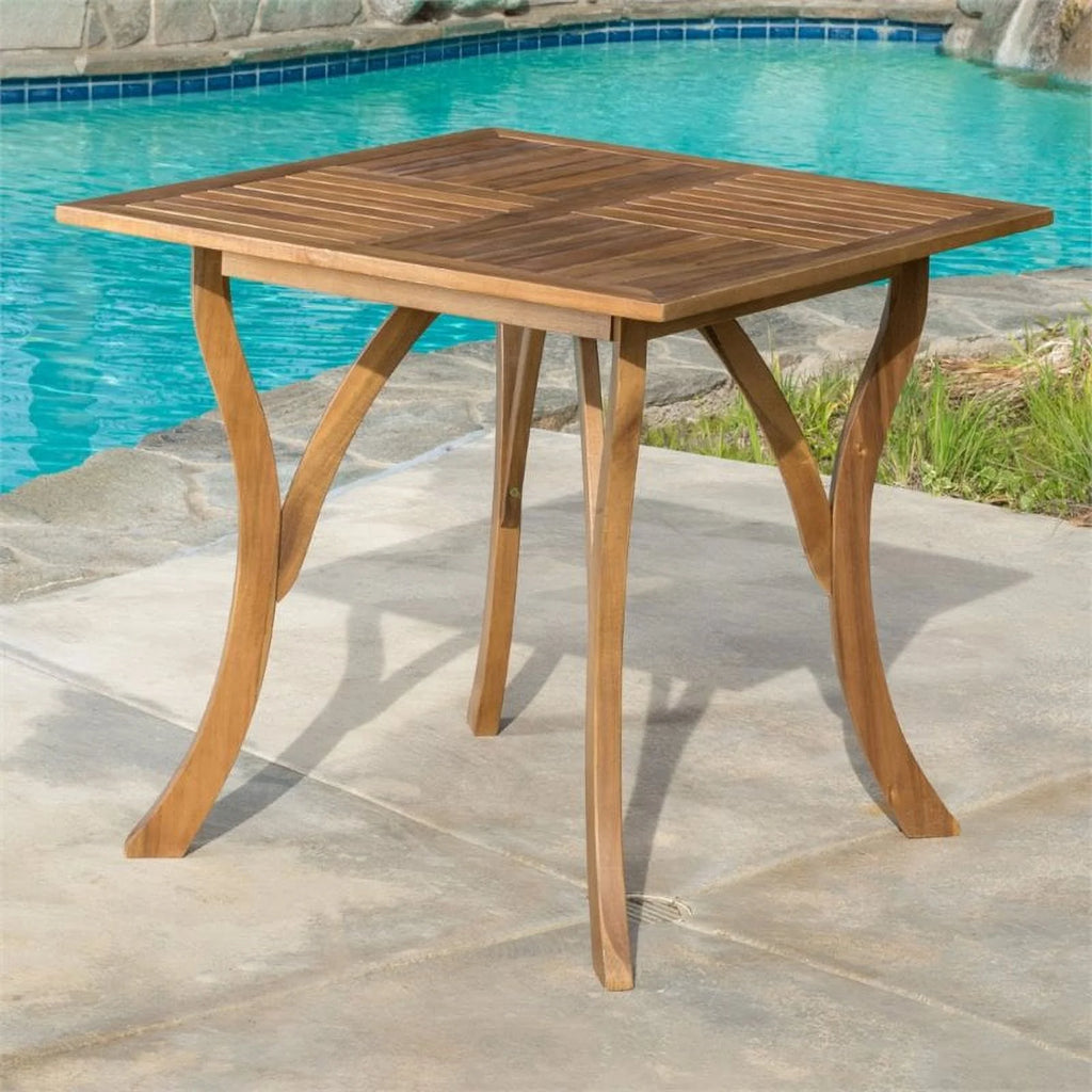31.5" Square Wooden Patio Dining Table L764