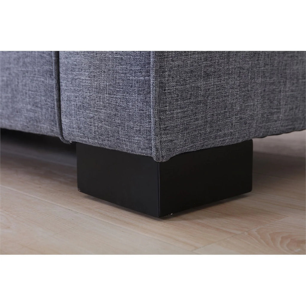 Modern Fabric Sofa and Loveseat Set in Gray E10028