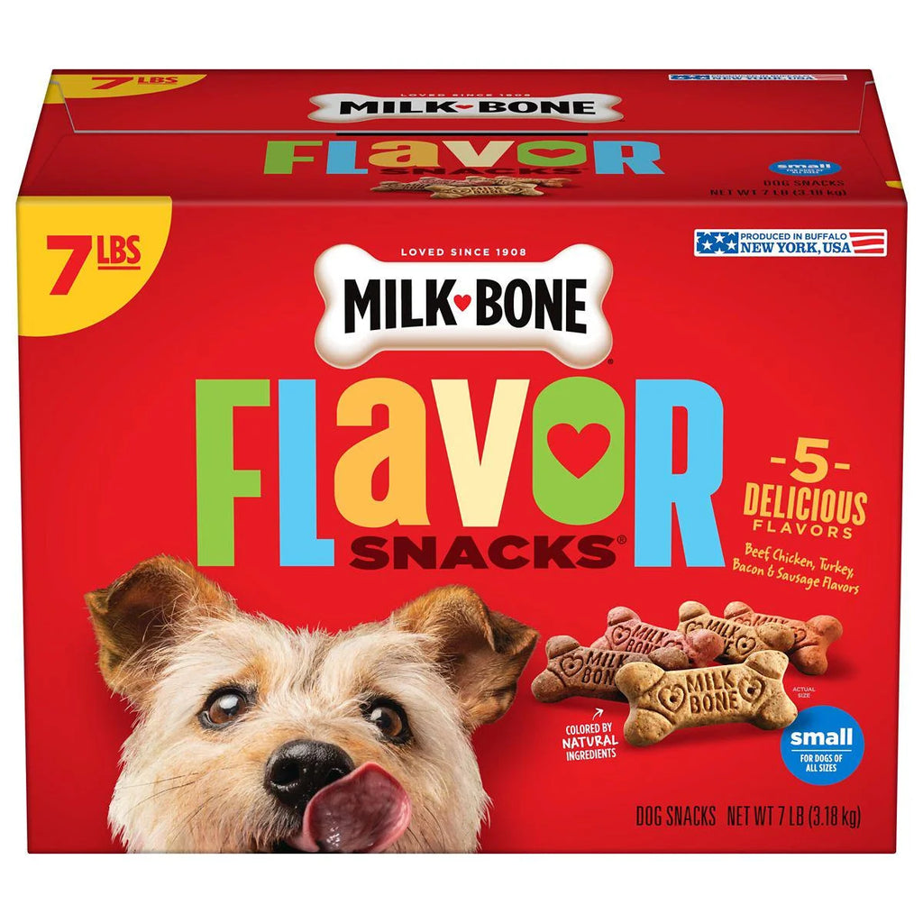 Beef Chicken Turkey and Bacon Flavor Dog Biscuit Treats 7 lb R97788