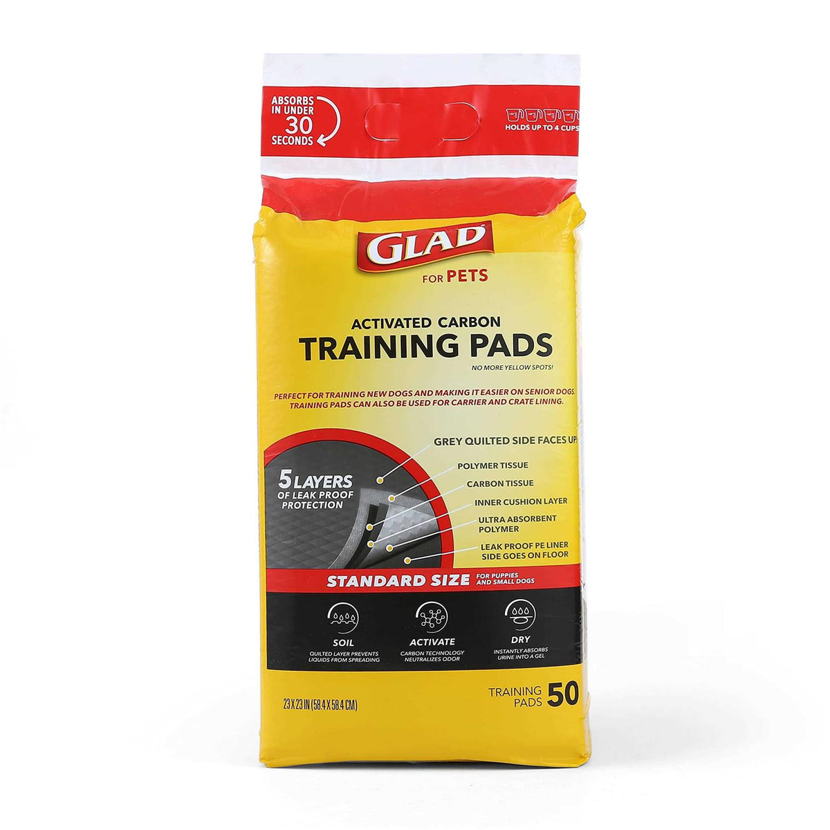 Black Charcoal Puppy Pads H444971