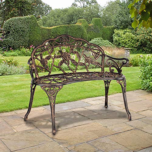 Cast Aluminum Outdoor Bench H374