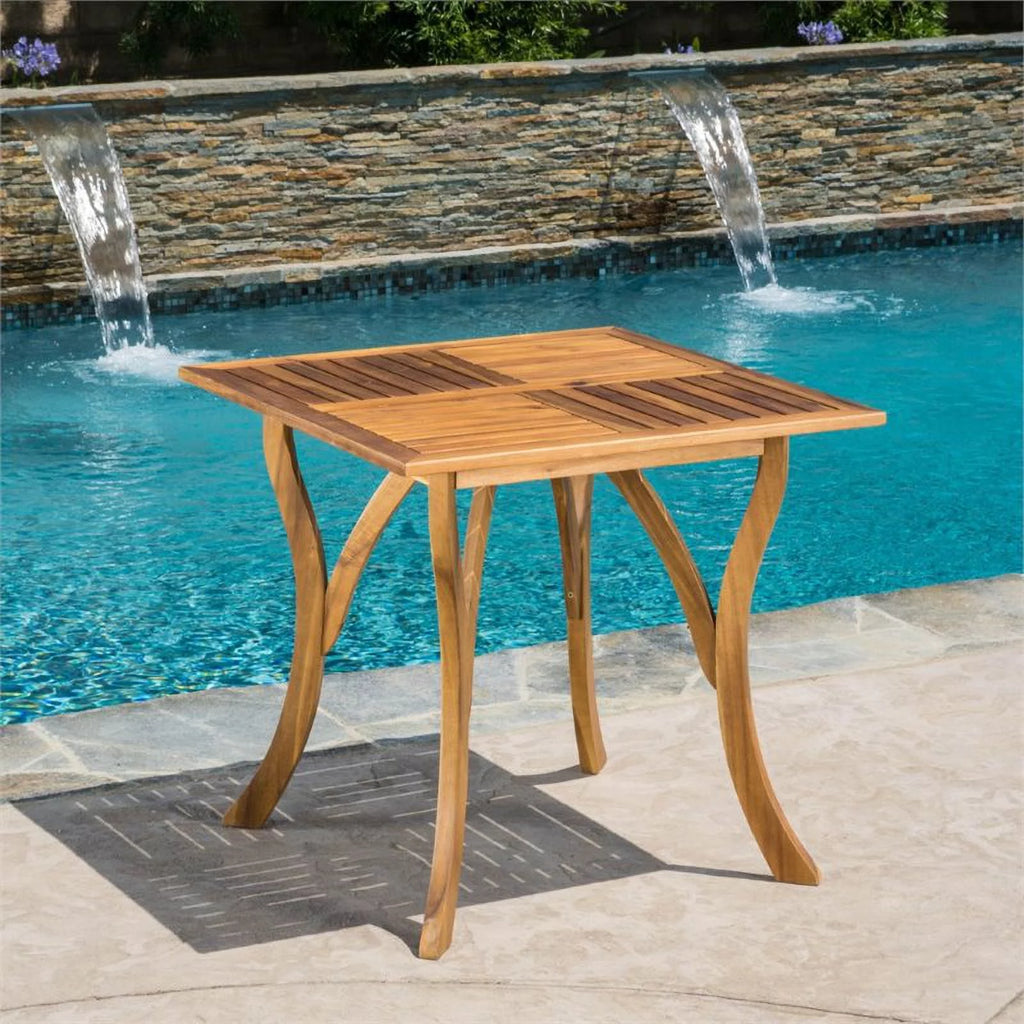 31.5" Square Wooden Patio Dining Table L764