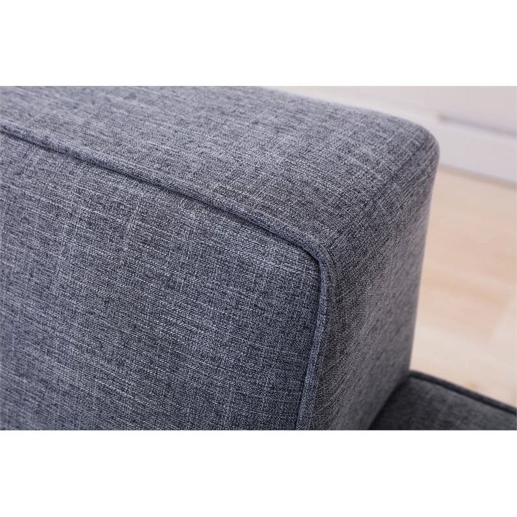 Modern Fabric Sofa and Loveseat Set in Gray E10028