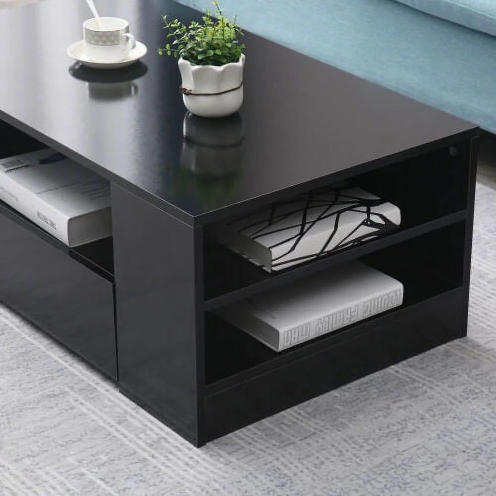 Black High Gloss Coffee Table U6251