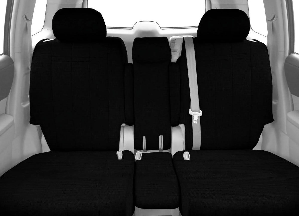 Tweed Seat Covers with Black Insert and Black Trim V625