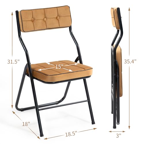 Padded Folding Chairs 4 Pack V9773