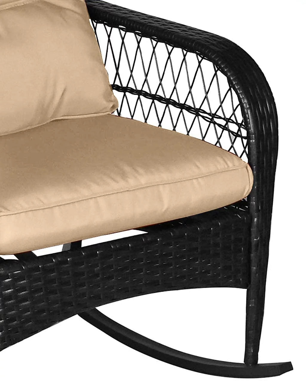 Outdoor Wicker Rocking Chair with Cushions Z388018
