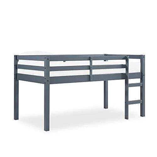 Gray Wood Twin Loft Bed S4361